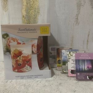 ScentSationals fragrance Warmer + 5 packages of scented wax  cubes 🎁💓